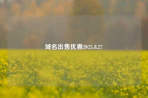 域名出售优惠2025.8.27